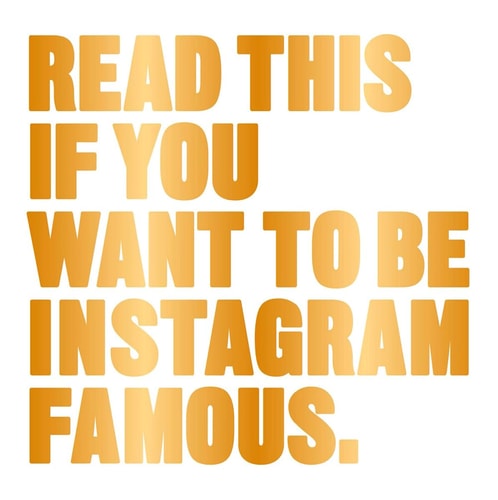 Read This if You Want to Be Instagram Famous (Tips on photographic techniques, captioning, codes of conduct, kit and managing your account)