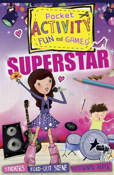 Superstar Pocket Activity Fun and Games Games and Puzzles, Fold-Out Scenes, Patterned Paper, Stickers!