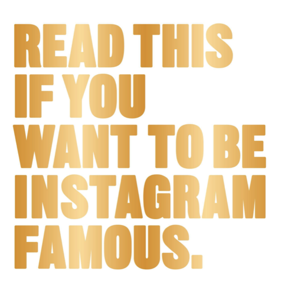 Read This if You Want to Be Instagram Famous (Tips on photographic techniques, captioning, codes of conduct, kit and managing your account)